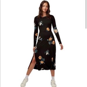 Wilfred Free Kaylee Black Floral Long Sleeve Dress